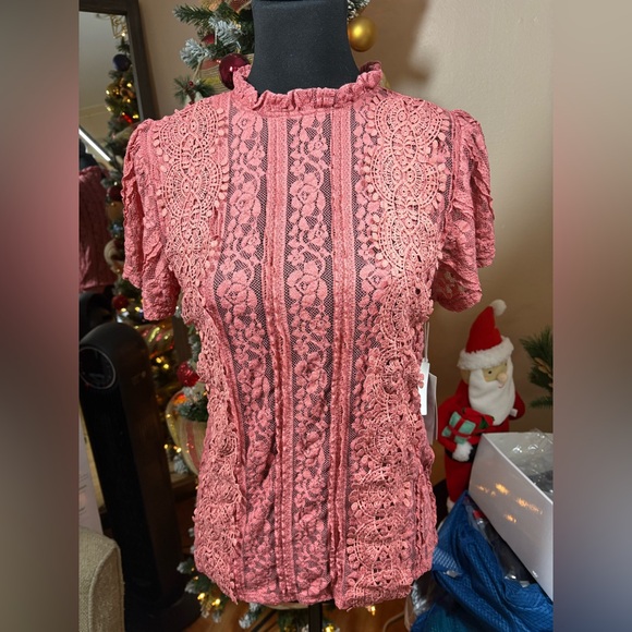 Melograno Rico Tops - Melograno Rico Lace Top - Size S
